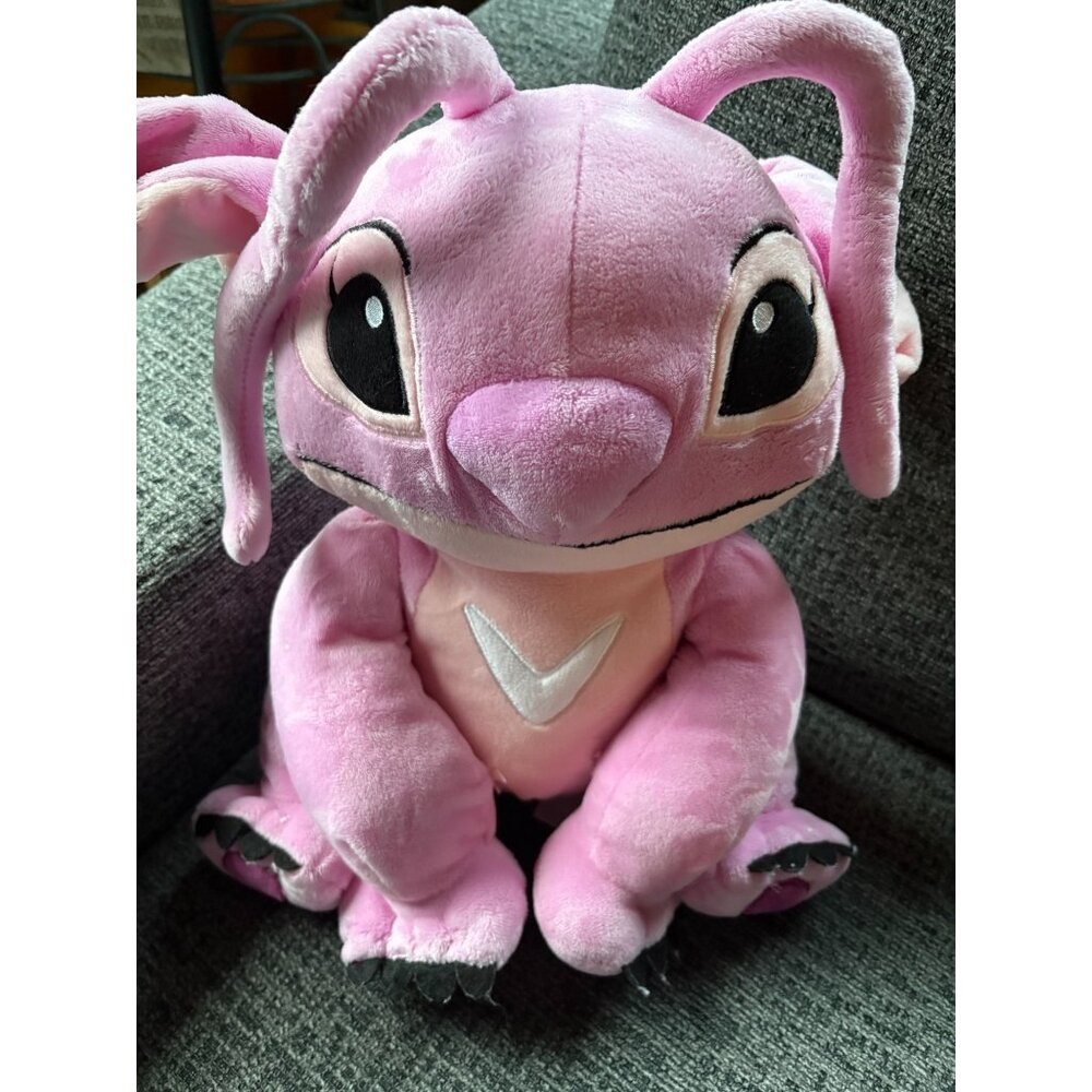 Disney Lilo & Stitch Angel Plush Experiment 624 Pink Alien Stuffed Animal !5"